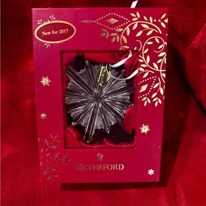 Waterford Crystal 2017 Snow Star Ornament NIB
